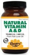 NATURAL VITAMINES A&D 100капс